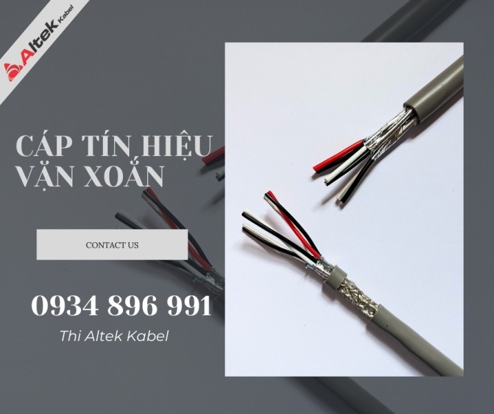 Cáp tín hiệu AWG vặn xoắn 2 lớp chống nhiễu Altek Kabel