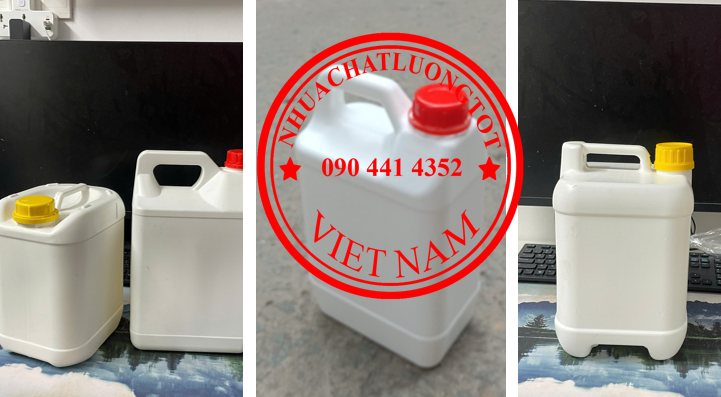 Mua can nhựa 5 lít vàng, bình nhựa 2 lít tròn, can 1 lít vòi ấn, can nhựa phun sương 500ml