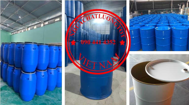 Bán thùng phuy sắt đựng axit nồng độ cao, chất tẩy rửa mạnh 