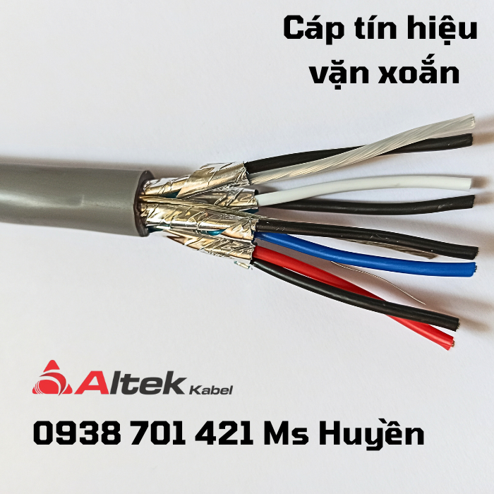 Cáp Tín Hiệu Vặn Xoắn Chống Nhiễu  1 Pair 18 Awg