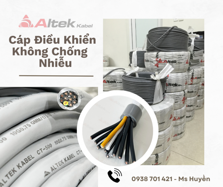 Cáp điều khiển có lưới chống nhiễu 16 lõi 