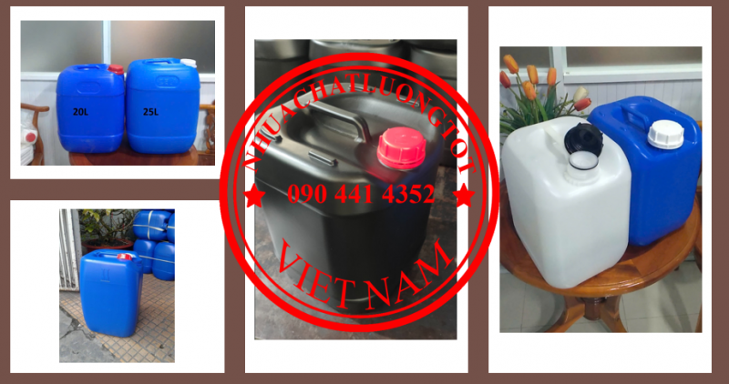 Chuyên can nhựa 30 lít đựng vi sinh, can nhựa 25 lít đựng mẫu, can nhựa 20L đựng oxy già 