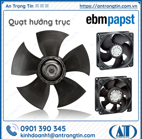 Quạt Ebmpapst: Vận hành bền bỉ 24/7, không lo gián đoạn.