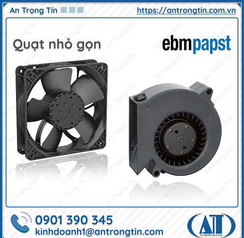 Quạt Ebmpapst: Vận hành bền bỉ 24/7, không lo gián đoạn.