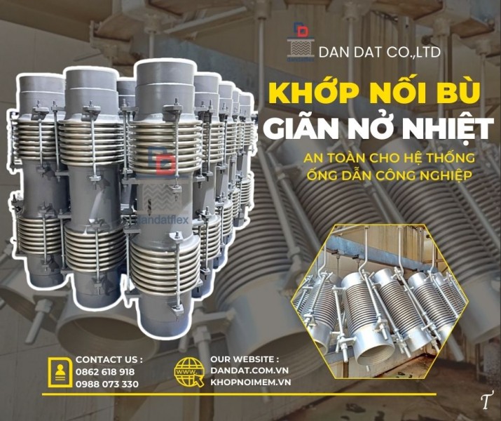 Khớp nối giãn nở nhiệt/ Ống bù giãn nở nhiệt inox/ Bù trừ giãn nở nhiệt inox