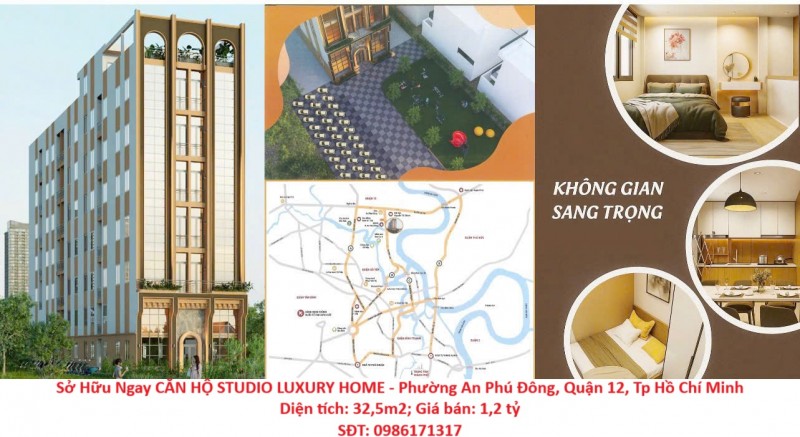 Sở Hữu Ngay CĂN HỘ STUDIO LUXURY HOME - Phường An Phú Đông, Quận 12, Tp Hồ Chí Minh