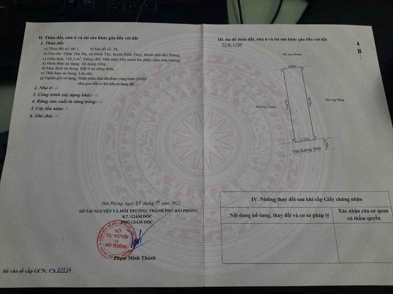16,5 tr/m2 142.5m2 Vũ Vị Minh Tân Zalo 0567222555