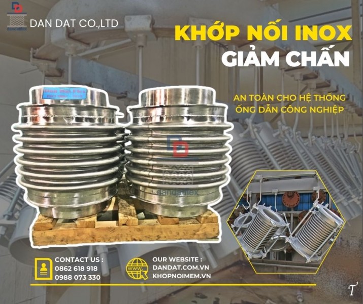 Khớp giãn nở inox/ Khớp nối giãn nở mặt bích/ Ống bù trừ giãn nở nhiệt inox