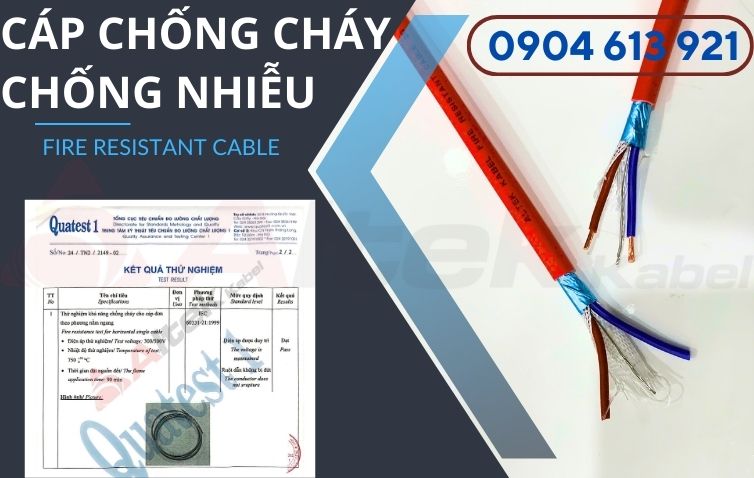 Cáp chống cháy chống nhiễu 2x1.5 Altek Kabel đạt tiêu chuẩn IEC60331, BS6387
