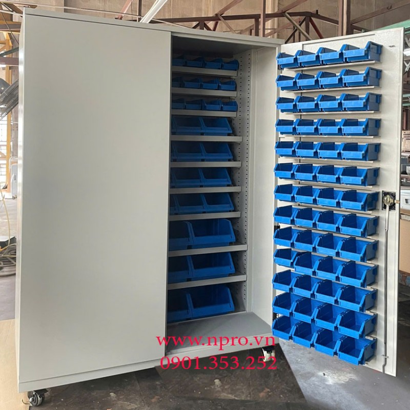 Tủ đựng linh kiện KT: W1100xD450xH1800m