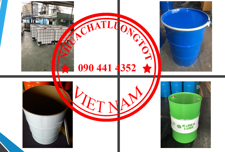 Thùng phuy sắt đựng dung môi, vỏ thùng phuy sắt 220L giá rẻ nhất