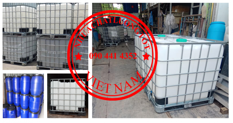 Thùng phuy nhựa đựng dung môi công nghiệp 220 lít, 120 lít, 100 lít, 60 lít, 30 lít 