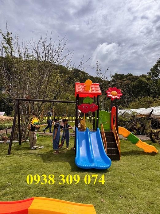 Cầu trượt xích đu liên hoàn, cầu trượt liên hoàn giá rẻ LH