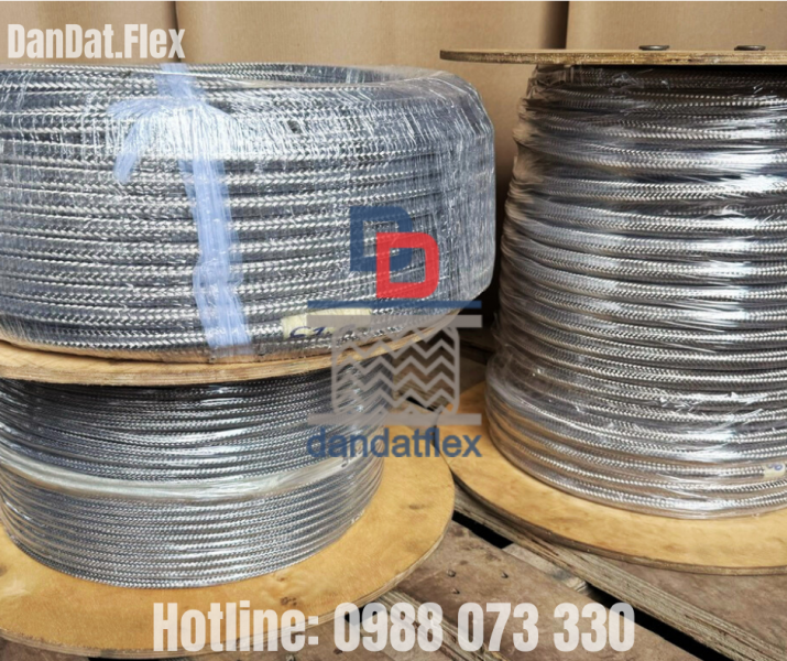 Gia công đan lưới inox cho dây điện, Dây điện bọc lưới inox 304, Đan lưới inox