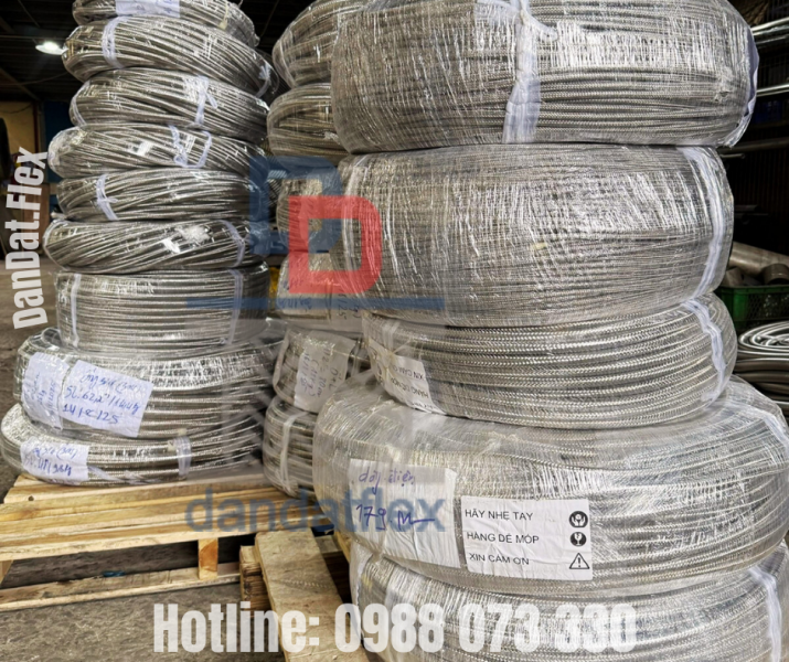 Gia công đan lưới inox cho dây điện | Dây điện đan lưới chống nhiễu