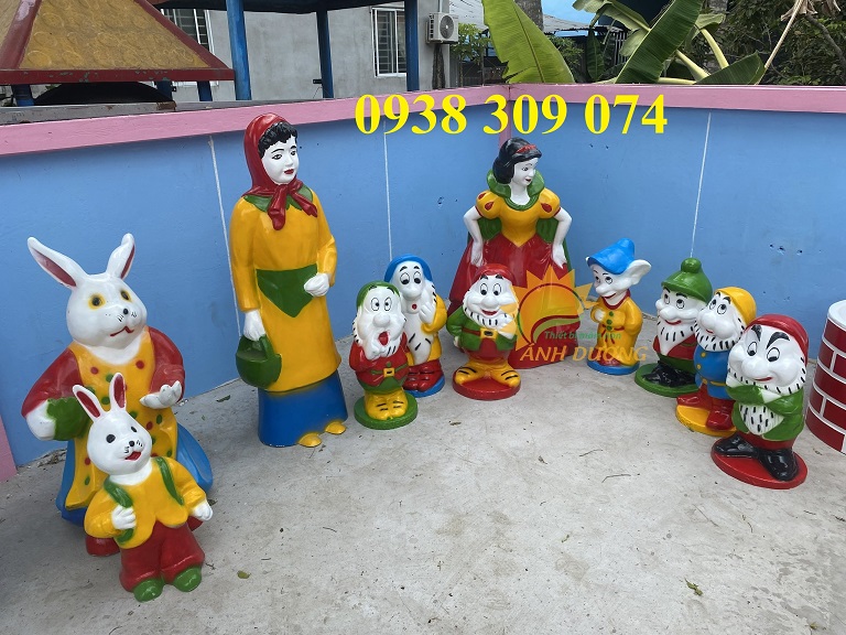 Tượng cổ tích bạch tuyết, tượng cô tấm, tượng con hươu