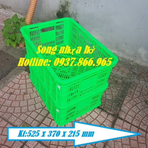 Sọt nhựa dùng trong cont lạnh