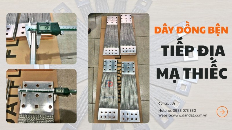 Dây đồng bện (thiết bị điện công nghiệp)/ Thanh cái đồng mềm/ Thanh đồng bện tiếp địa