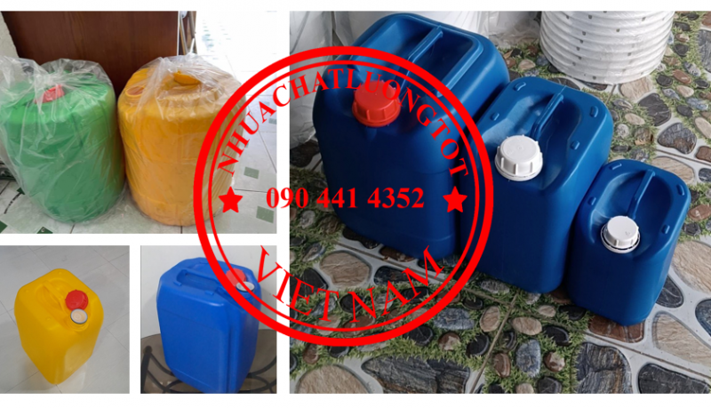 Can nhựa 30 lít HDPE, can nhựa đựng thực phẩm 10 lít, 30 lít dẹp 
