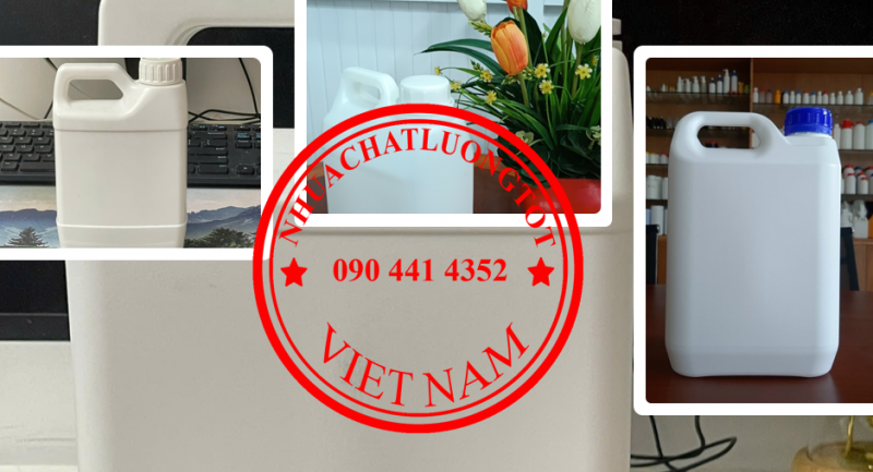 Can nhựa 5 lít đựng nước giặt, can 2 lít đựng cồn, can nhựa 1 lít đựng nước rửa tay