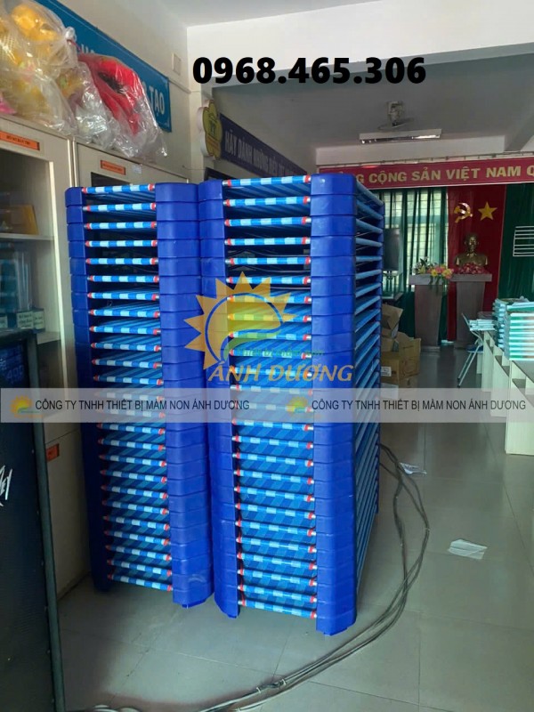 Giường lưới mầm non, giường ngủ mầm non 1m2