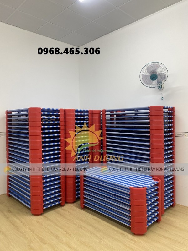 Giường lưới mầm non, giường ngủ mầm non 1m2