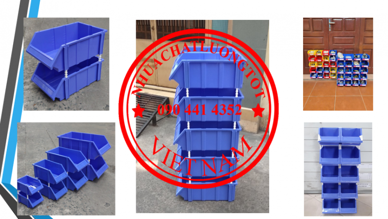 Kệ lắp ráp tầng kho vật tư xây dựng: như vít thạch cao, mũi khoan, kẹp ống, keo dán