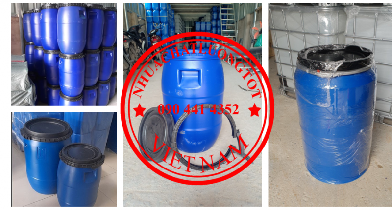Cung cấp thùng phuy nhựa 100 lít đựng mật ong, thùng phuy 120 lít đựng nước đường, thùng nhựa 220L n