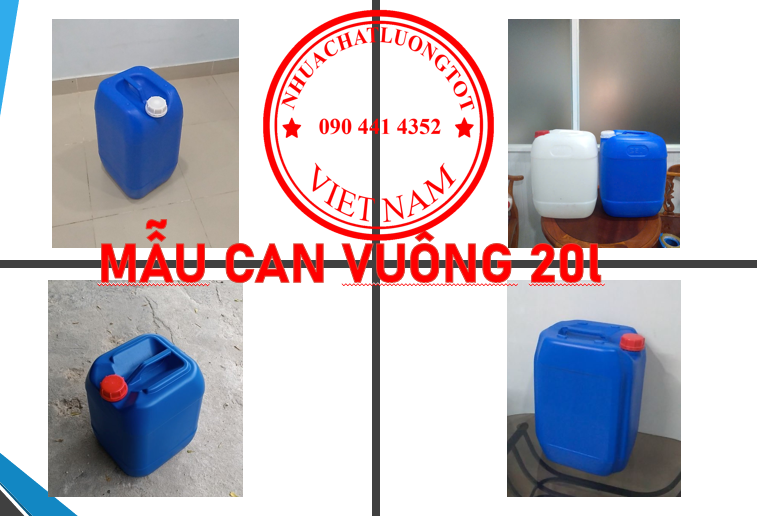 Can nhựa 10 lít đựng đường gluco, can 20 lít đựng mật ong, can nhựa 25 lít đựng nước sôi, can 30 lít