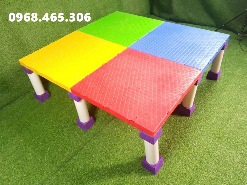 Bục sân khấu lắp ghép bằng nhựa, bục sân khấu mầm non