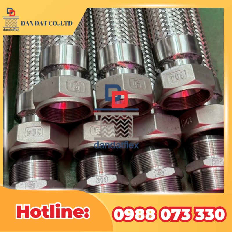 Ống mềm inox chịu nhiệt-Ống mềm inox dẫn LPG-Ống mềm inox máy nén khí