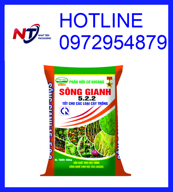 Bao bì phân bón 50kg ghép màng BOPP giá tốt