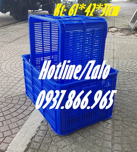 Sóng nhựa hở cao 31, sọt nhựa rỗng, sọt nhựa nguyên sinh, sóng nhựa dùng trong công lạnh