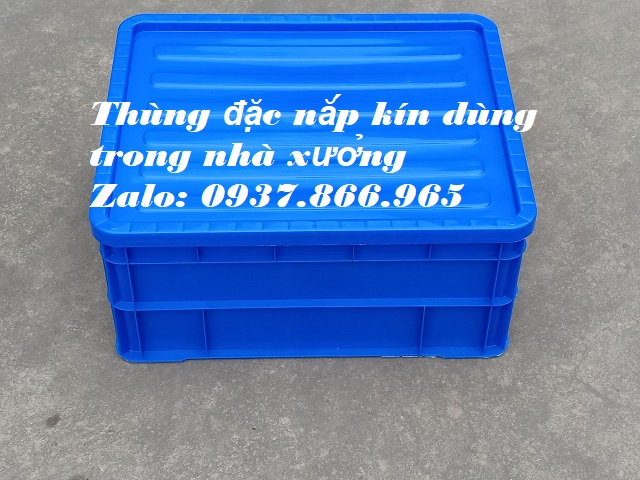 Thùng đặc nguyên sinh nhập khẩu, thùng cơ khí có nắp đậy, thùng nhựa
