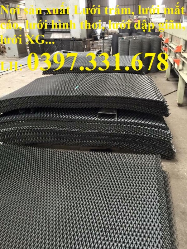 Lưới dập giãn dày 4mm; Lưới mắt cáo