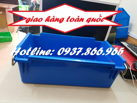 Khay nhựa HPDE bền đẹp, khay có quai giá rẻ, khay nhựa có quai sắt 2 đầu
