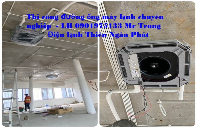 Lắp máy lạnh âm trần cassette Daikin FCF60CVM  tại Quận 2