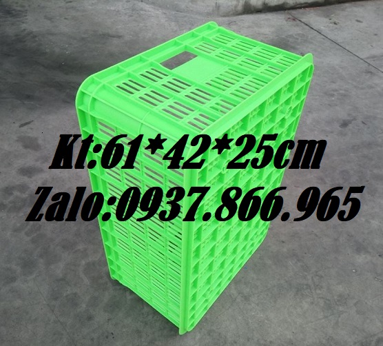Sọt nhựa rỗng đựng đồ trong nhà máy chế biến, sóng nhựa hở, sọt nhựa nguyên sinh