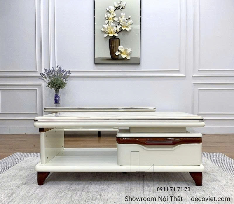 Combo Kệ Tivi Bàn Trà Mặt Đá 106T Sang trọng - Tiện nghi!