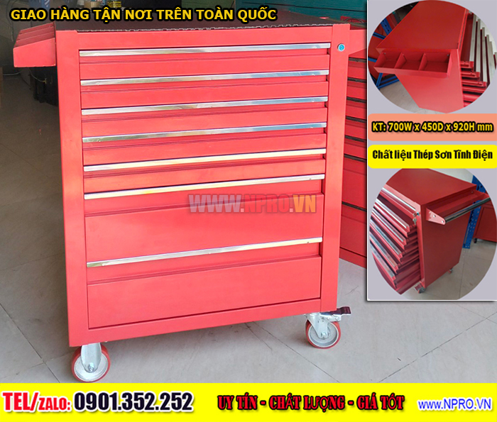 Tủ đồ nghề 2 ngăn kéo 1 hộc