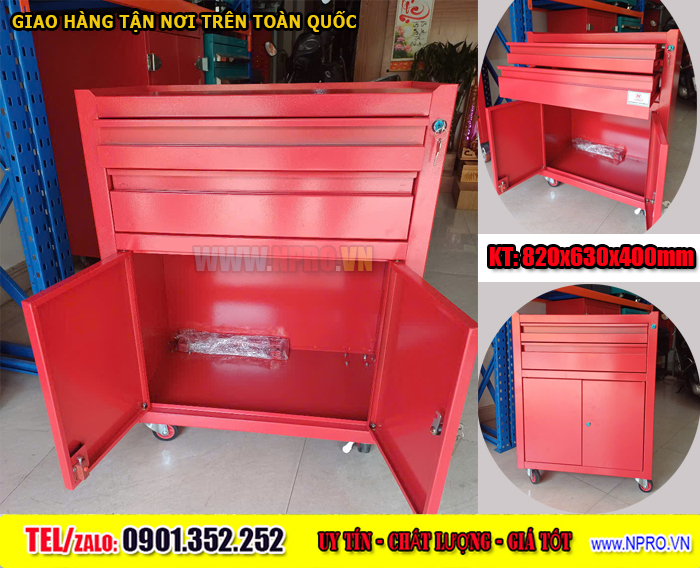 Tủ đồ nghề 2 ngăn kéo 1 hộc