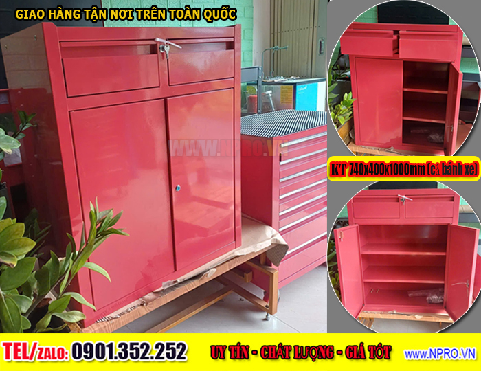 Xe đẩy 3 ngăn – bảng treo cơ khí 