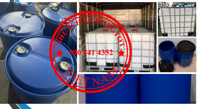 Thùng phi nhựa 220L đựng nhiên liệu, thùng phuy 120 lít đựng hóa chất y tế 
