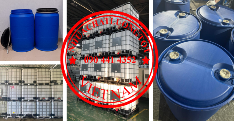 Thùng phi nhựa 220L đựng nhiên liệu, thùng phuy 120 lít đựng hóa chất y tế 