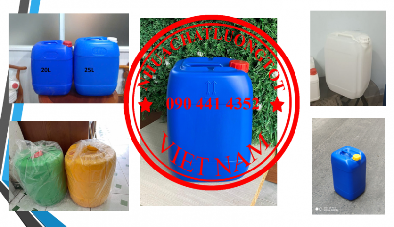 Can 10 lít đựng nông dược, can 20 lít đựng hóa chất, thùng 25 lít đựng nông dược 