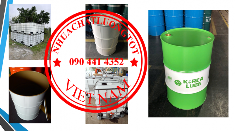 Thùng phuy sắt 220 lít đựng hóa chất, thùng phi sắt đựng thành phần hóa học 