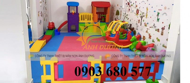 Rào chắn bằng nhựa lắp ghép dành cho trẻ em mầm non