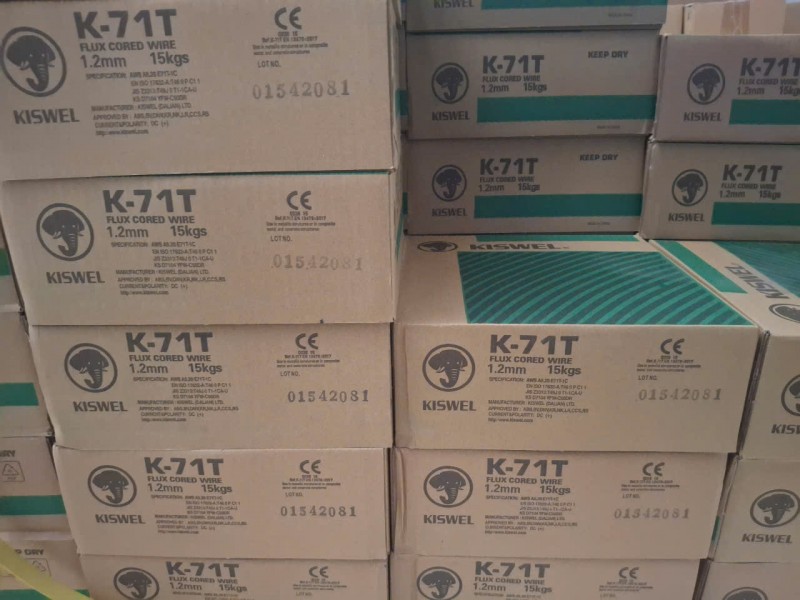 Dây hàn lõi thuốc sắt 1.2mm Kiswel K-71T (15kg)