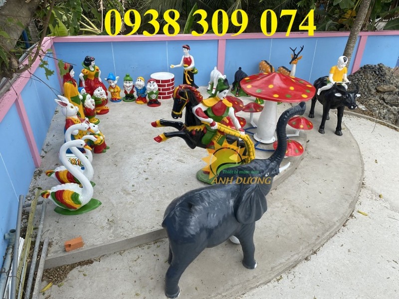 Tượng cổ tích bạch tuyết giá rẻ,tượng cổ tích thánh gióng, tượng cổ tích cô tấm, tượng cổ tích hươu