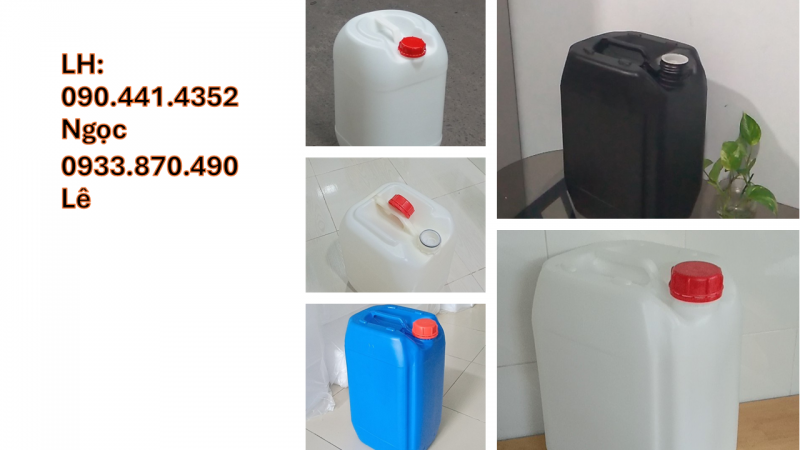 Cung cấp can nhựa 30 lít đựng xăng, can 25 lít đựng dầu, can 20 lít đựng nhớt